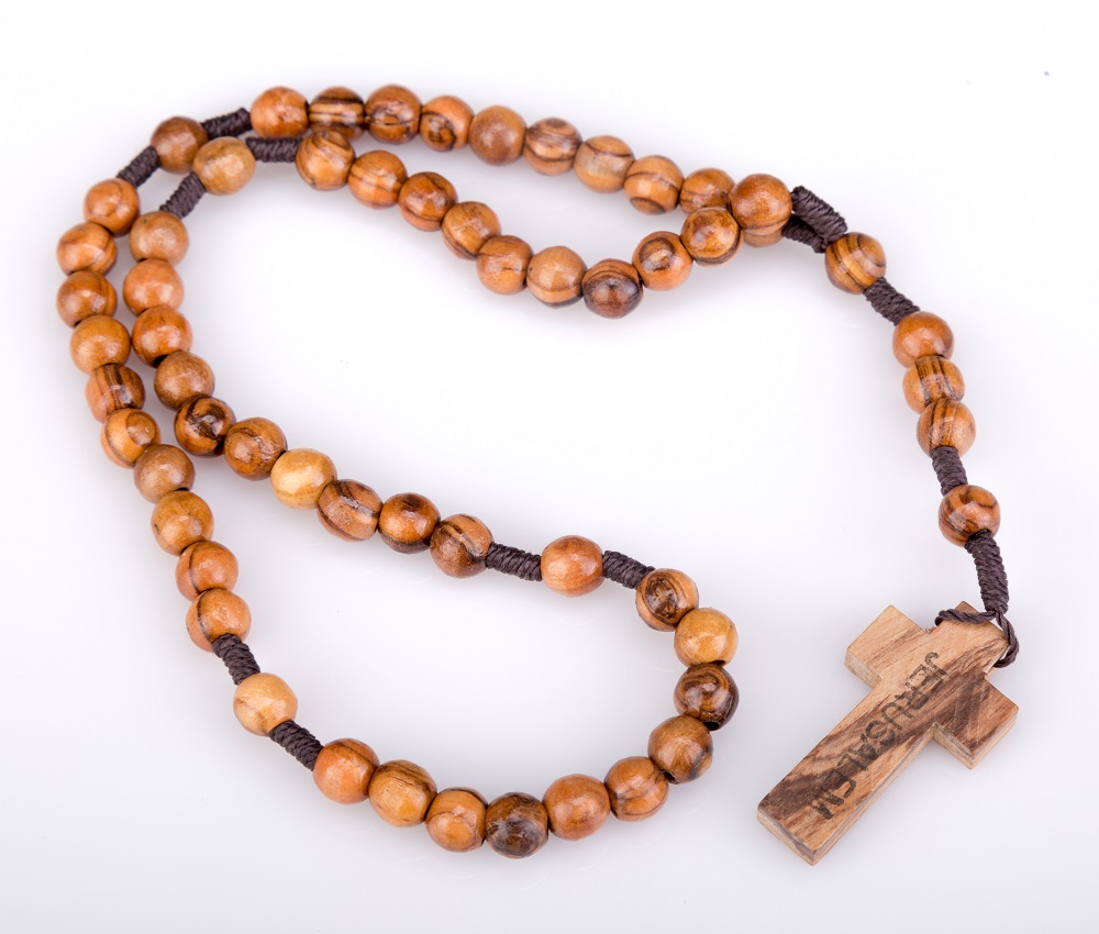 Corded Olive Wood Rosaries (Bulk Wholesale) .. Holy Land Treasures USA